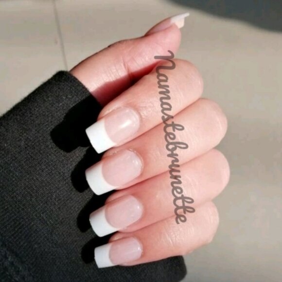 2/$16 French Manicure Press On Nails - Picture 1 of 16